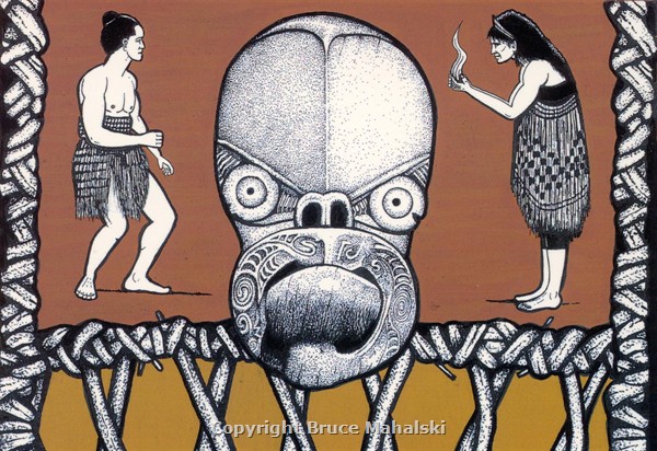 022 -Maori Warrior and Witch (Large)